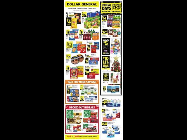 Dollar General Ad Preview November 17 – November 23, 2024