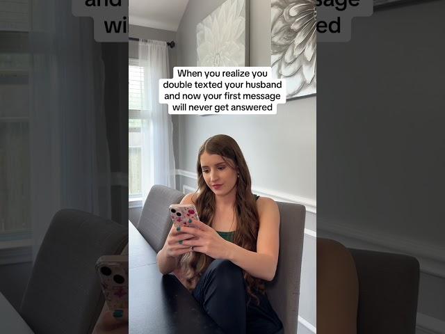 When you realize you double texted your husband #couples #funny #comedy #marriage #marriedlife