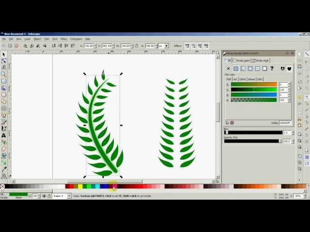 How To Use Interpolate and Pattern Along Path using Inkscape