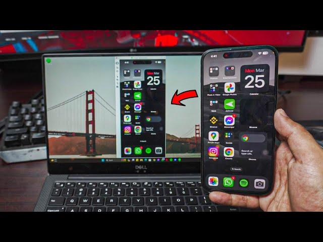 How To Screen Mirror iPhone Screen to Windows 10/11 Laptop (Free & Wireless) 2024