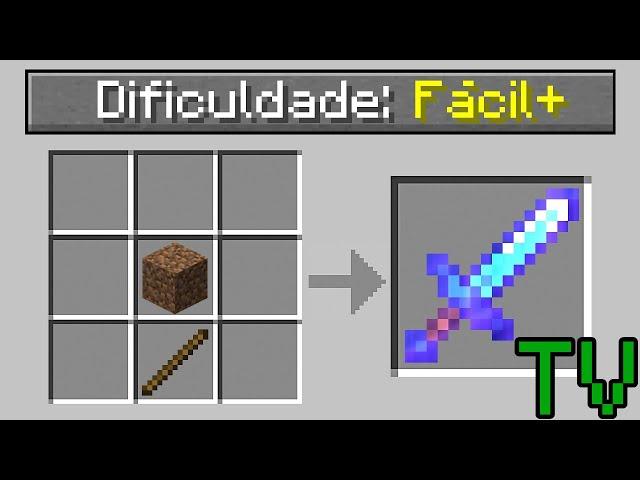 JOGUEI O MODO MAIS FÁCIL DO MINECRAFT