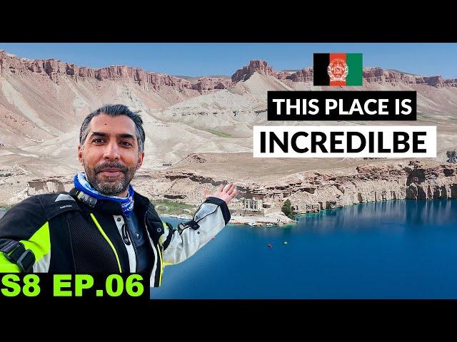 The Most Surprising Place in AfghanistanS8 EP.06 | Band-e Amir | Pakistan to Japan Motorcycle Tour