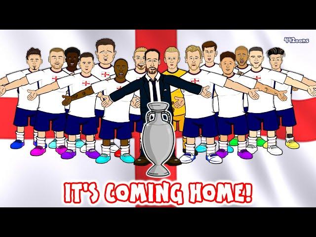 England beat Denmark! (2-1 Euro 2020 Final vs Italy Song Goals Highlights Kane Sterling)