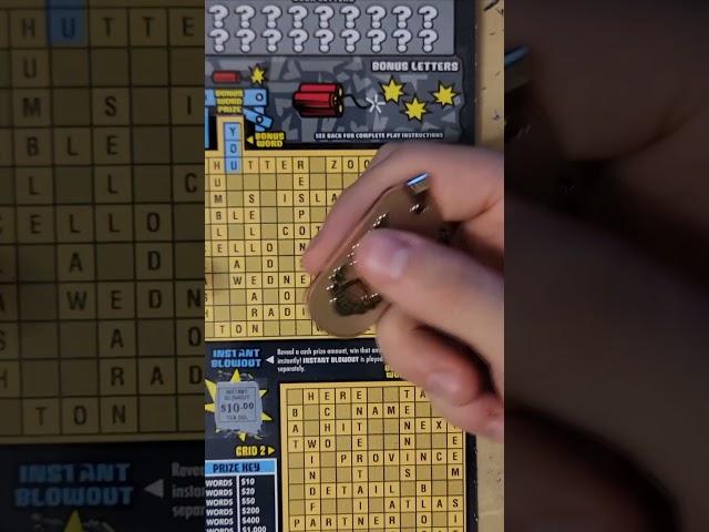 500,000 CROSSWORD BLOWOUT QUICK WINNER PA LOTTERY $10 SCRATCH OFF TICKET WIN #lottery #scratch #win