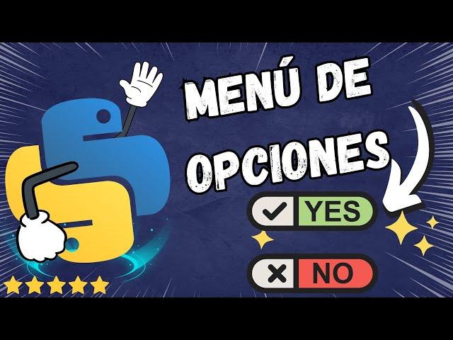 MENU EN PYTHON CON FUNCIONES | PYTHON MENU DE OPCIONES | MENU PYTHON WHILE | CURSO DE PYTHON