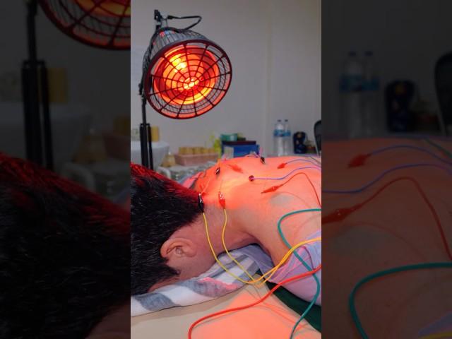 ASMR: Incredible Chinese Electric Acupuncture Chiropractic and Cupping Massage #shorts