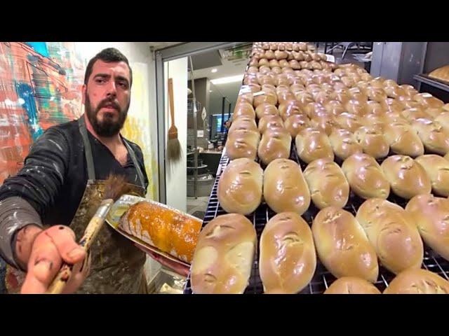 CRAZY Baker Sells 10,000 Loaves EVERY DAY! Exploring The High Tech World Of Production!