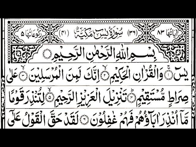 Surah Yasin Full episode 53 Surat Yaseen With Surah Rahman Surah al mulk Ayatul Kursi Quls sharif