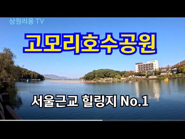 고모리호수공원  호수도 하늘도 온통 쪽빛