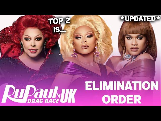 Drag Race UK S6 *EARLY* Elimination Order & Top 2 - RuPaul's Drag Race