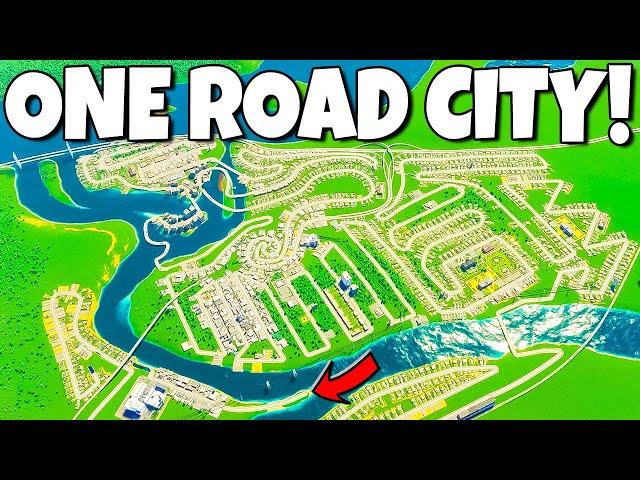 Cities Skylines 2, but there's only one road...