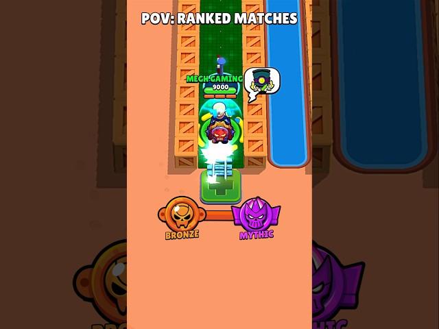 Ranked Level Ups Be like:‍↔️ #brawlstars #shorts