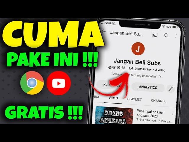 DAPAT 1,4 RIBU SUBS SEHARI CUMA SETTING PAKE INI !! Cara Menambah Viewer dan Subscriber Youtube 2023