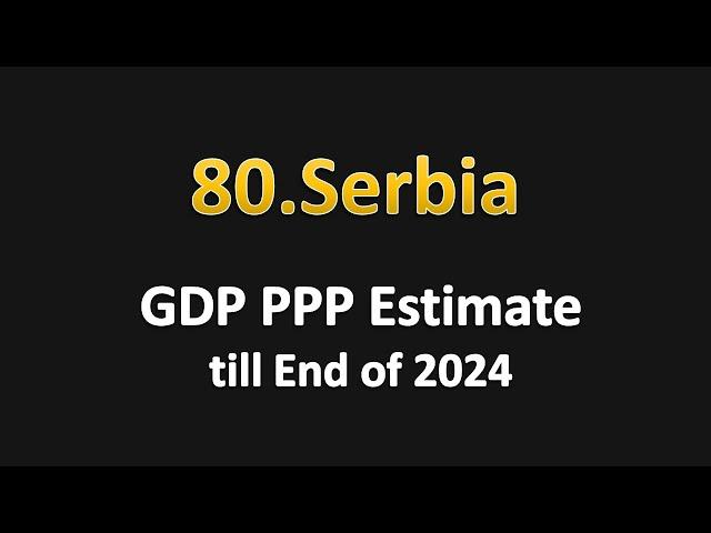 Serbia Estimate GDP PPP till December 2024