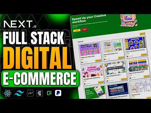  Build a Full Stack Next.js E-Commerce App | React, Tailwind CSS, PostgreSQL 