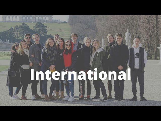 Internationally diverse student body and numerous European cultural experiences
