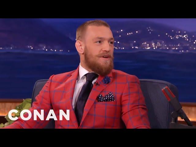 Conor McGregor Taunts Nate Diaz: He's A Fat-Skinny Guy | CONAN on TBS