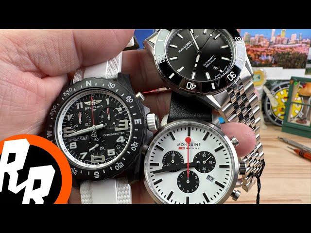 Unboxing Raymond Weil, Mondaine, and Breitling (Saltzmans Watches)