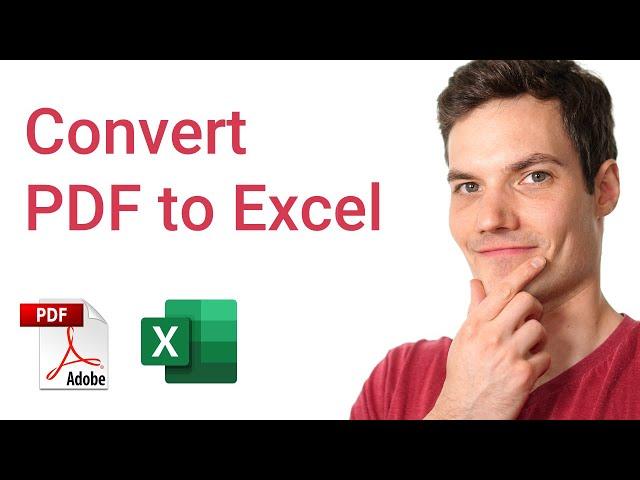 How to Convert PDF to Excel