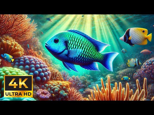 Pure Ocean Harmony in 4K • Relaxing Aquarium Ambience for Inner Calm