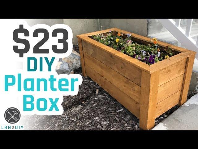 $23 DIY Planter Box