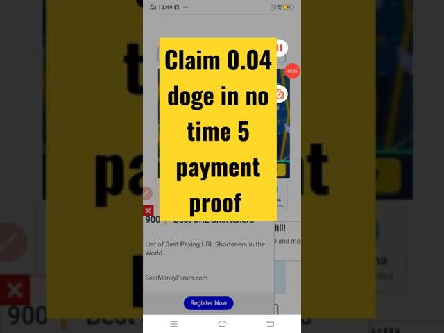 Earn upto 0.04 to 1 doge| earn by filling captcha #shortvideo #viralvideo #shortsvideo