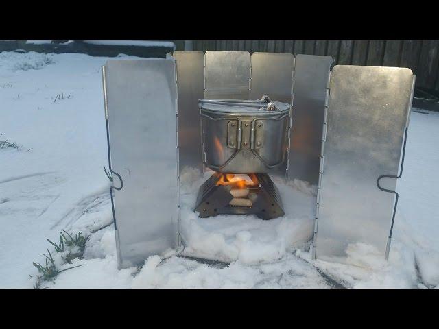 Made a canteen lid for my BCB crusader cup and putting it to the test  in the cold weather