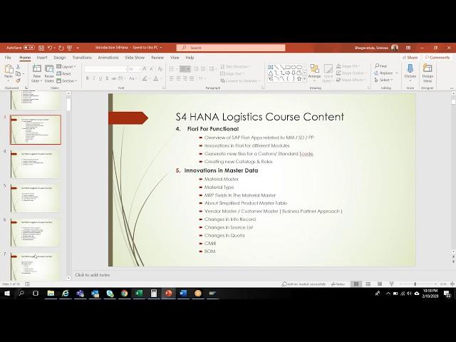 SAP S4HANA Logistics 1909 Training | SAP S4HANA Logistics Training