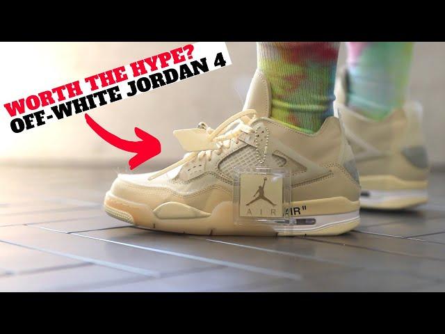 WORTH THE HYPE? OFF-WHITE AIR JORDAN 4 Review + On Feet!