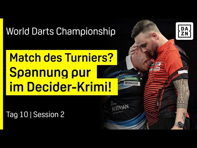 Kranker Peter Wright mit schwerer Aufgabe: Tag 10 - Session 2  | Darts WM 25 | DAZN