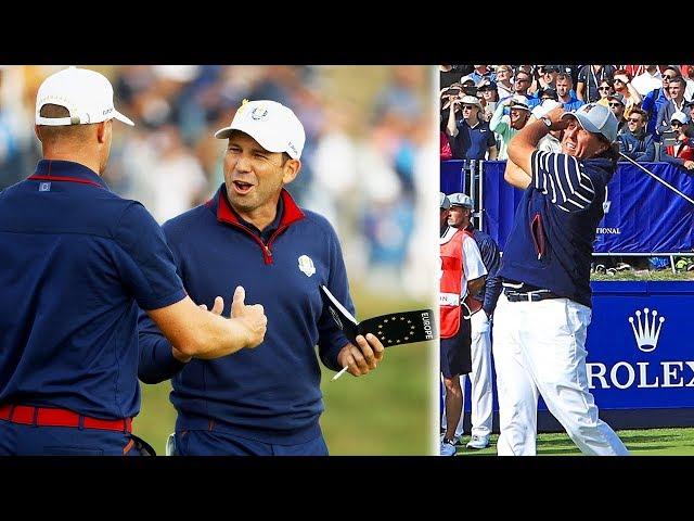 Highlights of Sergio Garcia & Alex Noren's Win v Phil Mickelson & Bryson DeChambeau | 2018 Ryder Cup