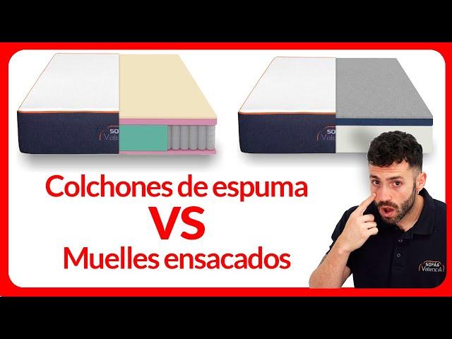 ️ Diferencias entre colchones de espuma y de muelles ensacados 