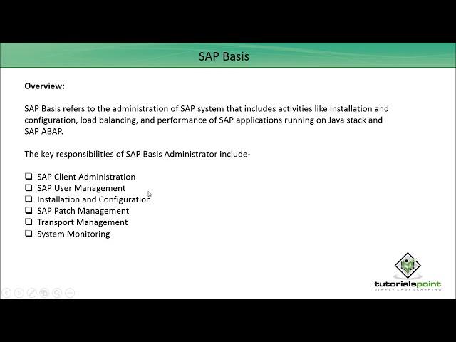 SAP Basis - Overview