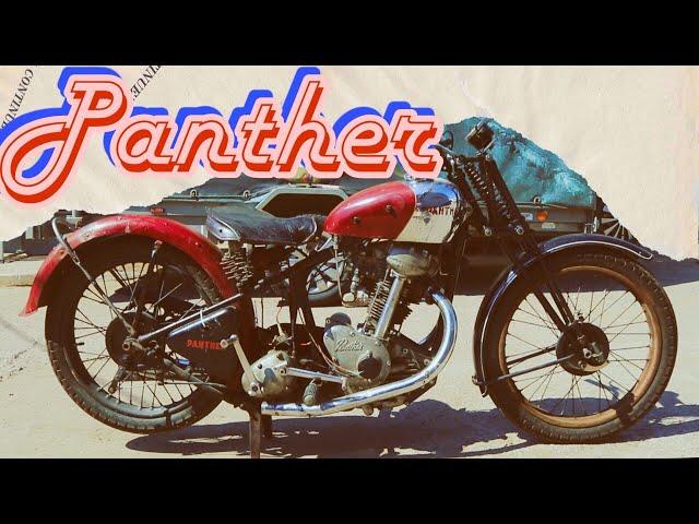 Редкий мотоцикл Panther|Пантера в мотоателье Ретроцикл.