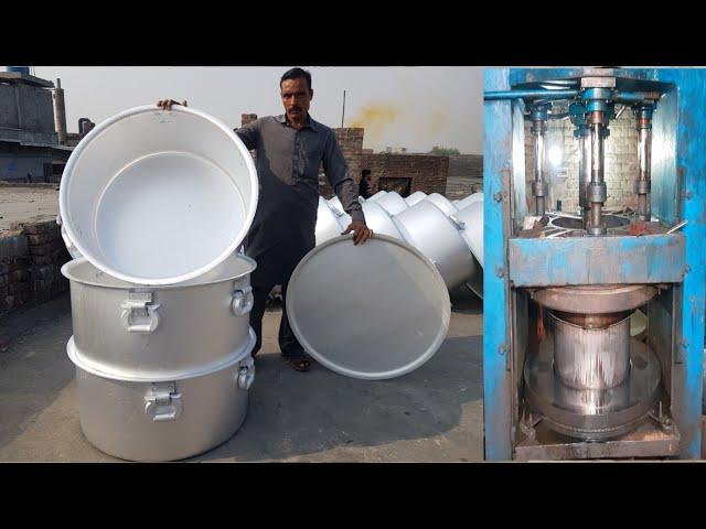 Production of the Most Expensive Big Casted Handle Aluminum Cooking Pots in Factory #seetechnology