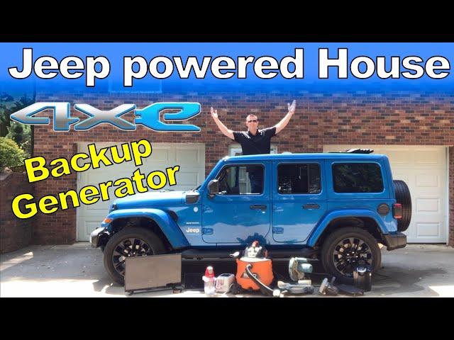 Jeep Wrangler 4xe powered house.