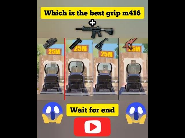 which is the best grip for m416 |Hell full | tips and tricks  Guide/Totorial #shorts #bgmi #short
