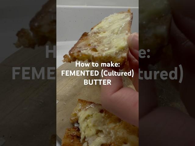 How to make fermented(cultured) butter #sourdough #fermentedbutter #culturedbutter #butter #homemade