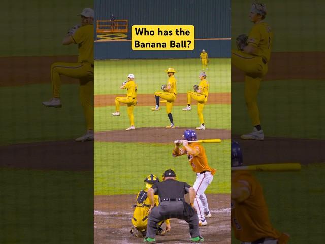 Trick Pitch vs. Clemson!! #tricks #sports #bananaball #savannahbananas #pitch #baseball #tricky