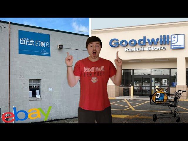 Goodwill vs Mom and Pop Thrift Shop! Thrifting BOTH to Resell on Ebay and Amazon FBA!