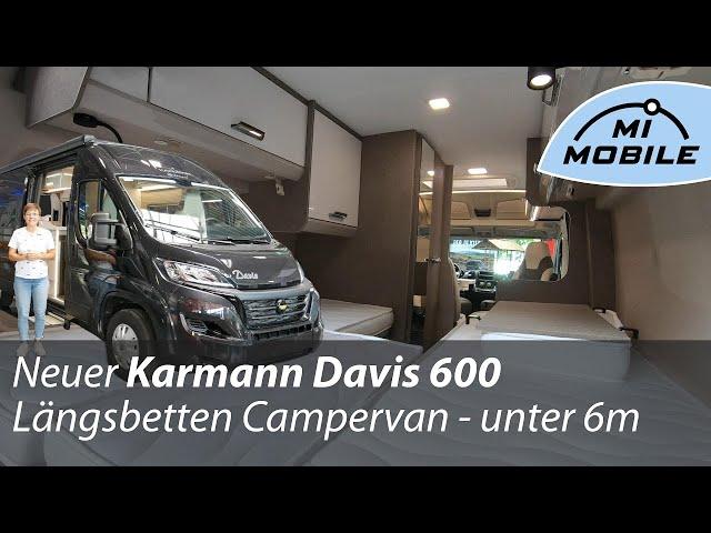 Neuer Karmann Davis 600 - bester Längsbetten Campervan - unter 6 Meter | Wohnmobil |Kastenwagen