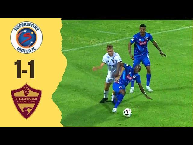 Supersport United vs Stellenbosch FC | Betway Premiership League | Highlights