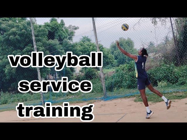 volleyball service training