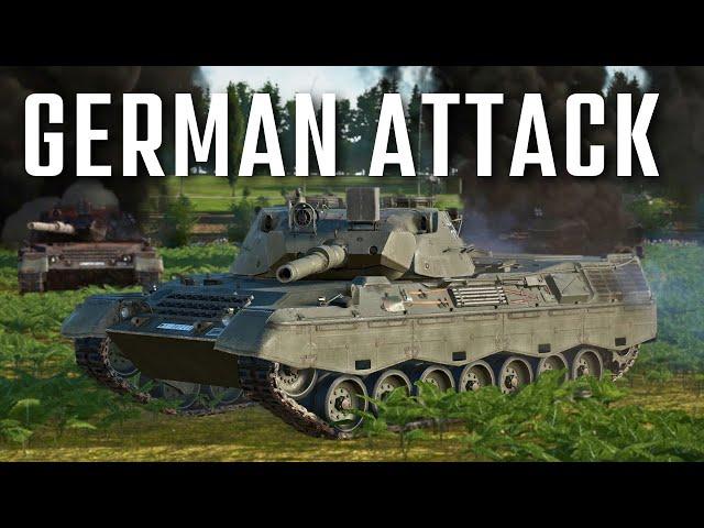 Bundeswehr Leopard 1A1's In a Combined Arms Attack In Gunner HEAT PC!