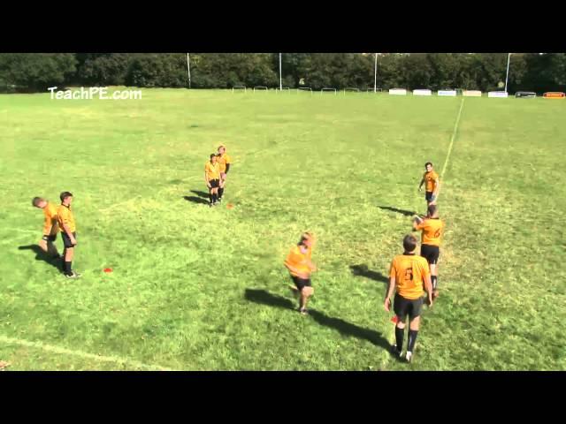 Rugby Drills - Basic Passing Drill - Progression 2