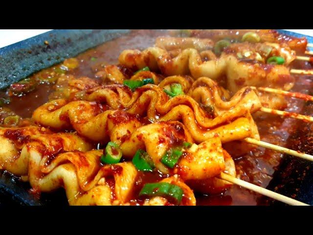 Korean street food. How to make Red Eomuk at home.