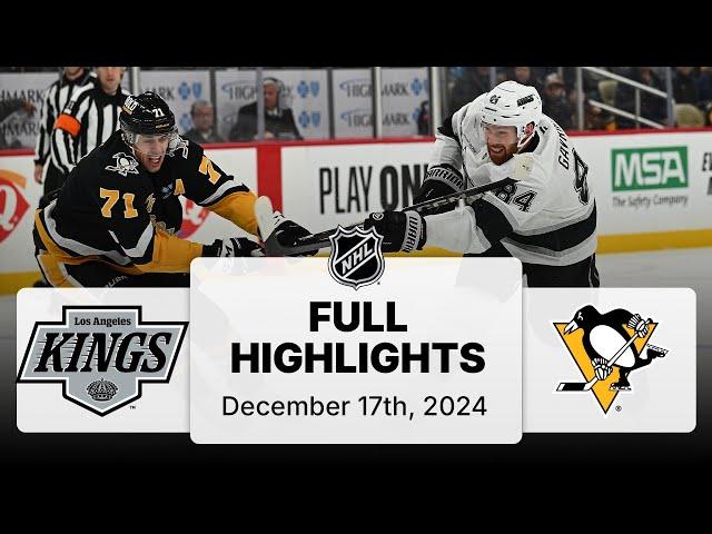 NHL Highlights | Kings vs. Penguins | December 17, 2024