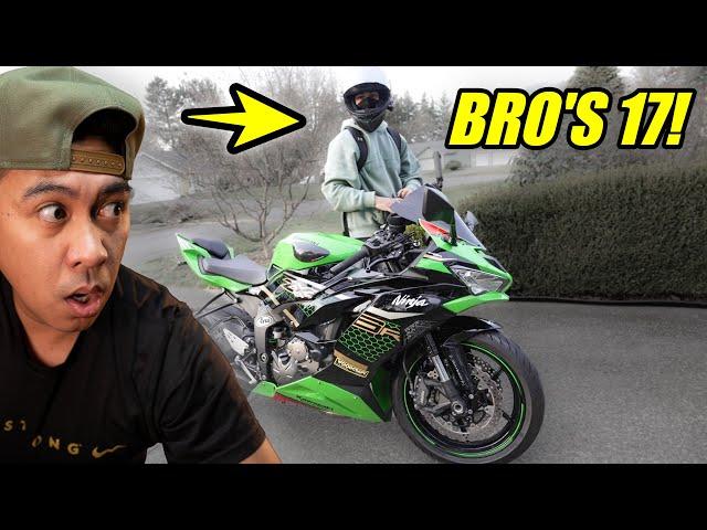 17 YEAR OLD BUYS HIS DREAM BIKE | KAWASAKI NINJA ZX6-R