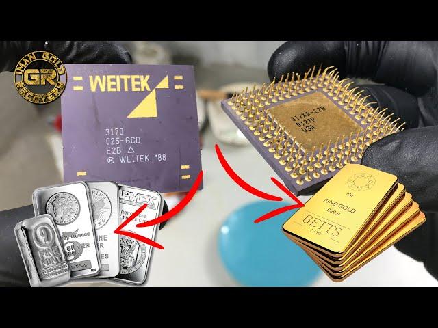 Gold & Silver Recovery from Weitek Ceramic CPU Processors | Gold Recovery from CPUs | Gold Recovery