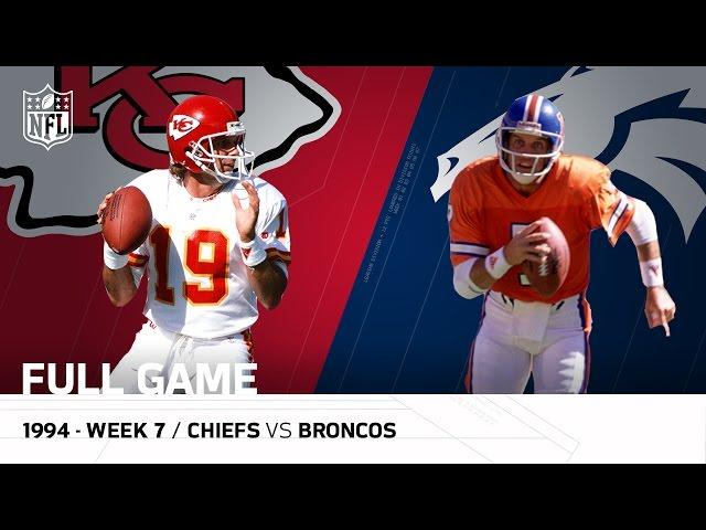 Chiefs vs. Broncos: Joe Montana vs. John Elway The Final Showdown | Week 7, 1994 | NFL Full Game